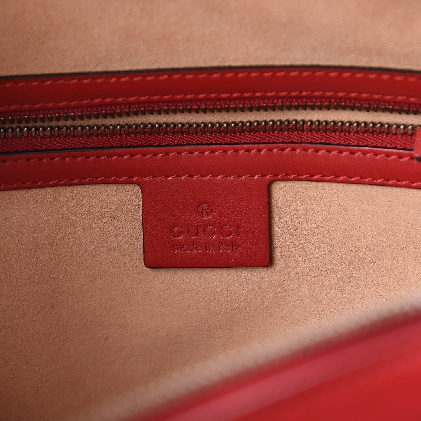 Calfskin Matelasse Sylvie Web Small GG Marmont Top Handle Shoulder Bag Hibiscus Red