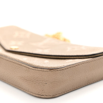Louis Vuitton Empreinte Monogram Giant Felicie Pochette Tourterelle Creme 9 of 13