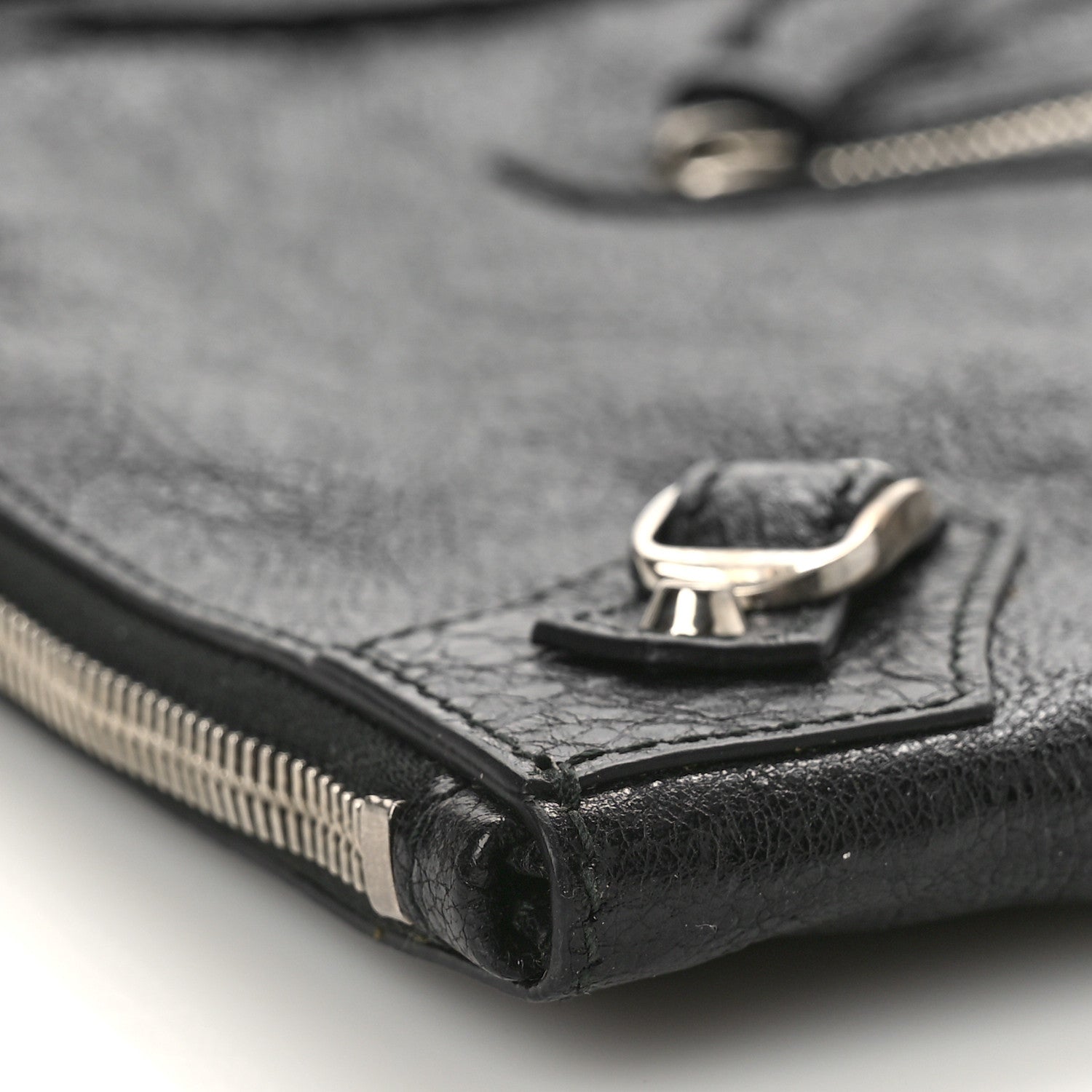 Balenciaga Agneau Classic Hardware Small Pouch Black 7 of 8