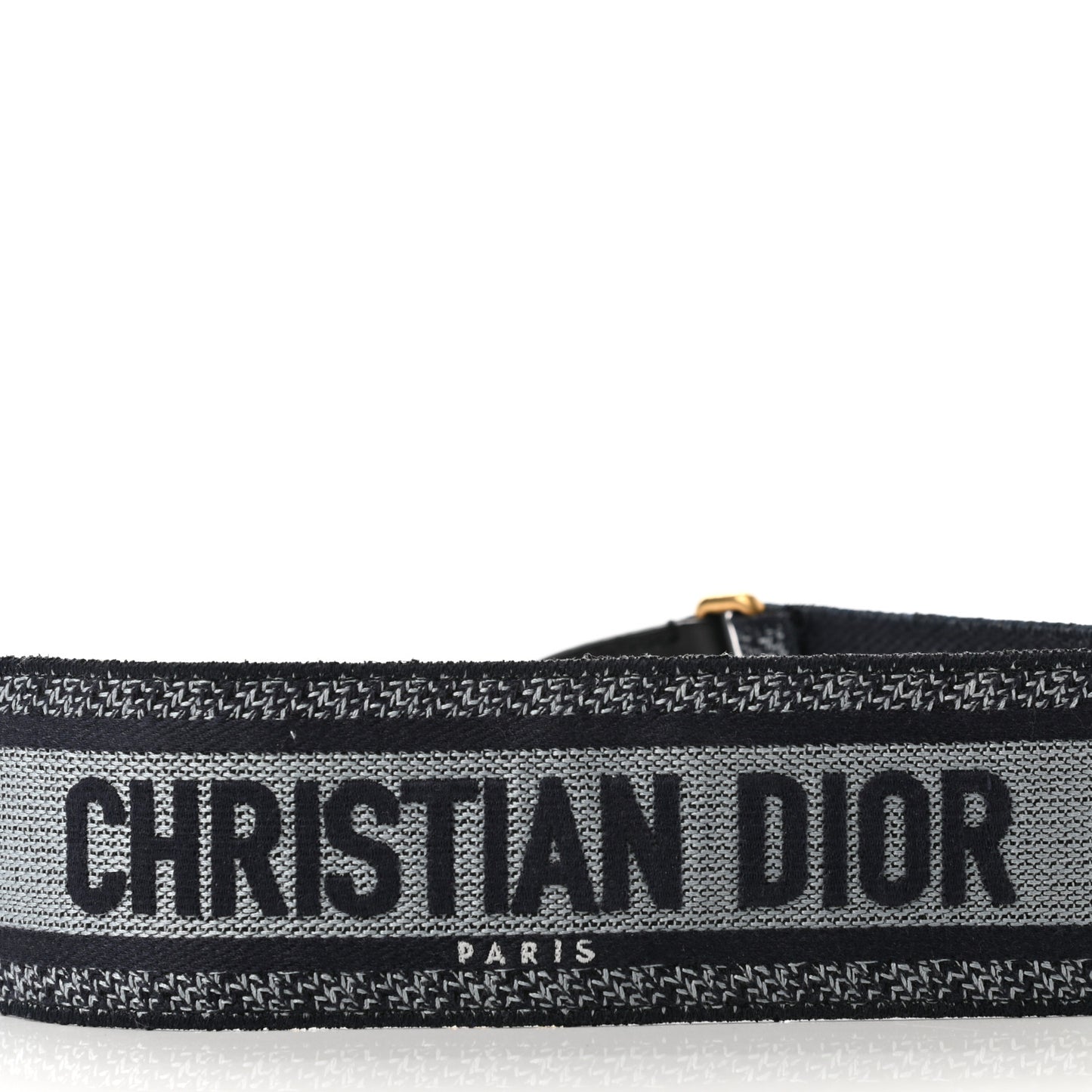 Canvas Embroidered Shoulder Strap Blue