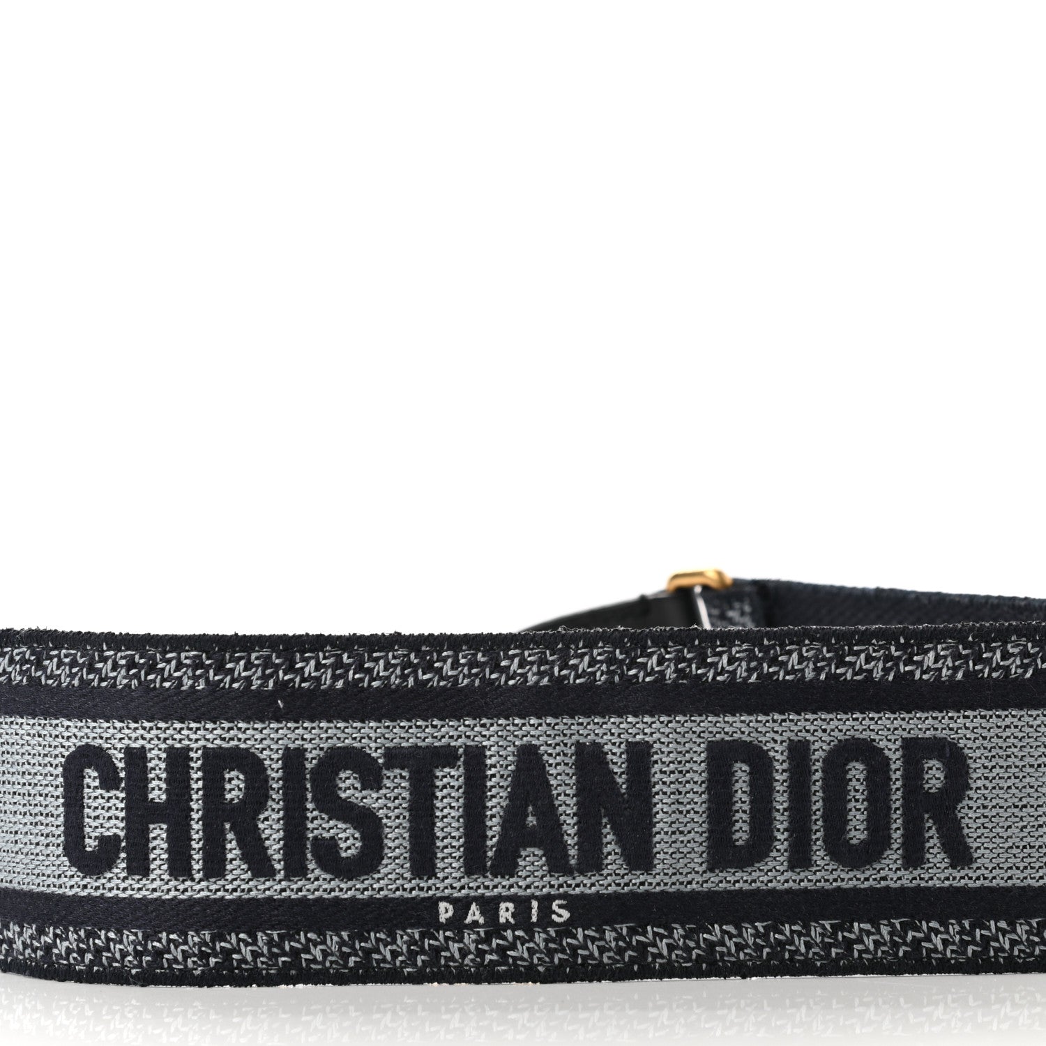 Christian Dior Canvas Embroidered Shoulder Strap Blue 4 of 6
