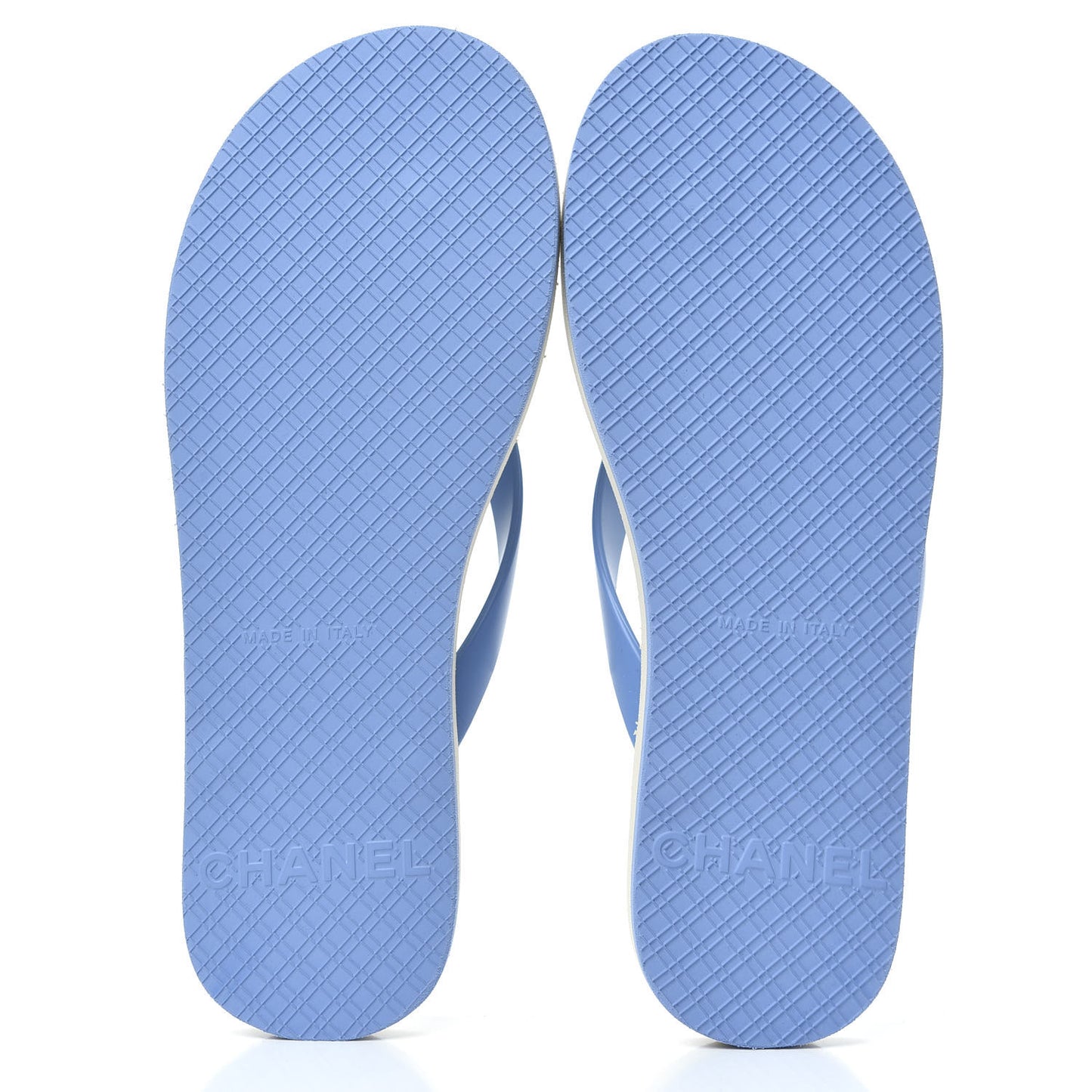 PVC Camellia Thong Sandals 37 Blue