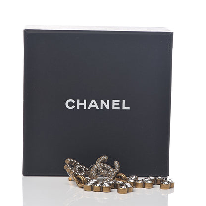 Chanel Metal Crystal City of Lights No 5 Drop Earrings Gold 5 of 5