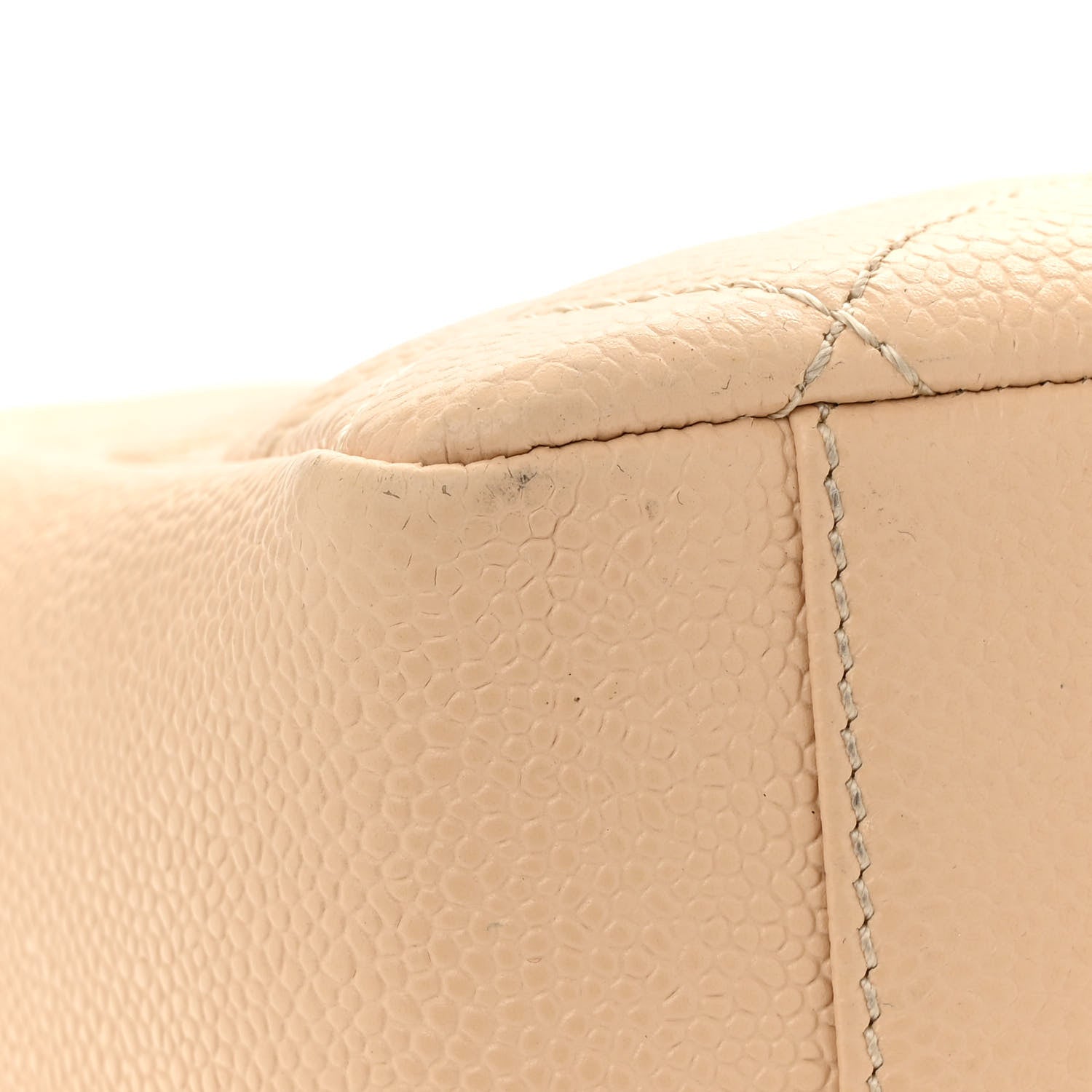 Chanel Caviar Quilted Grand Shopping Tote GST Beige 12 of 15