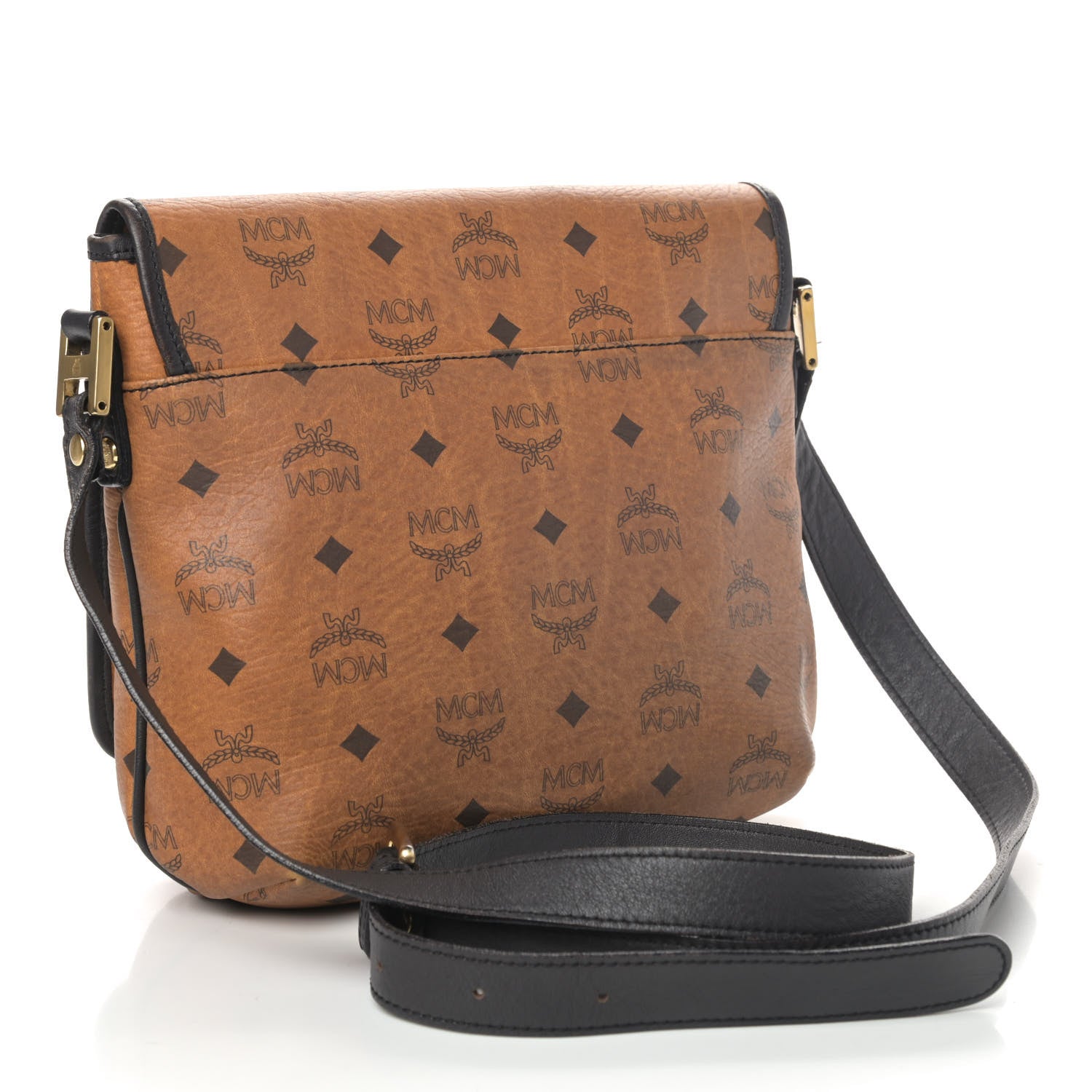 MCM Visetos Crossbody Flap Messenger Cognac 2 of 6