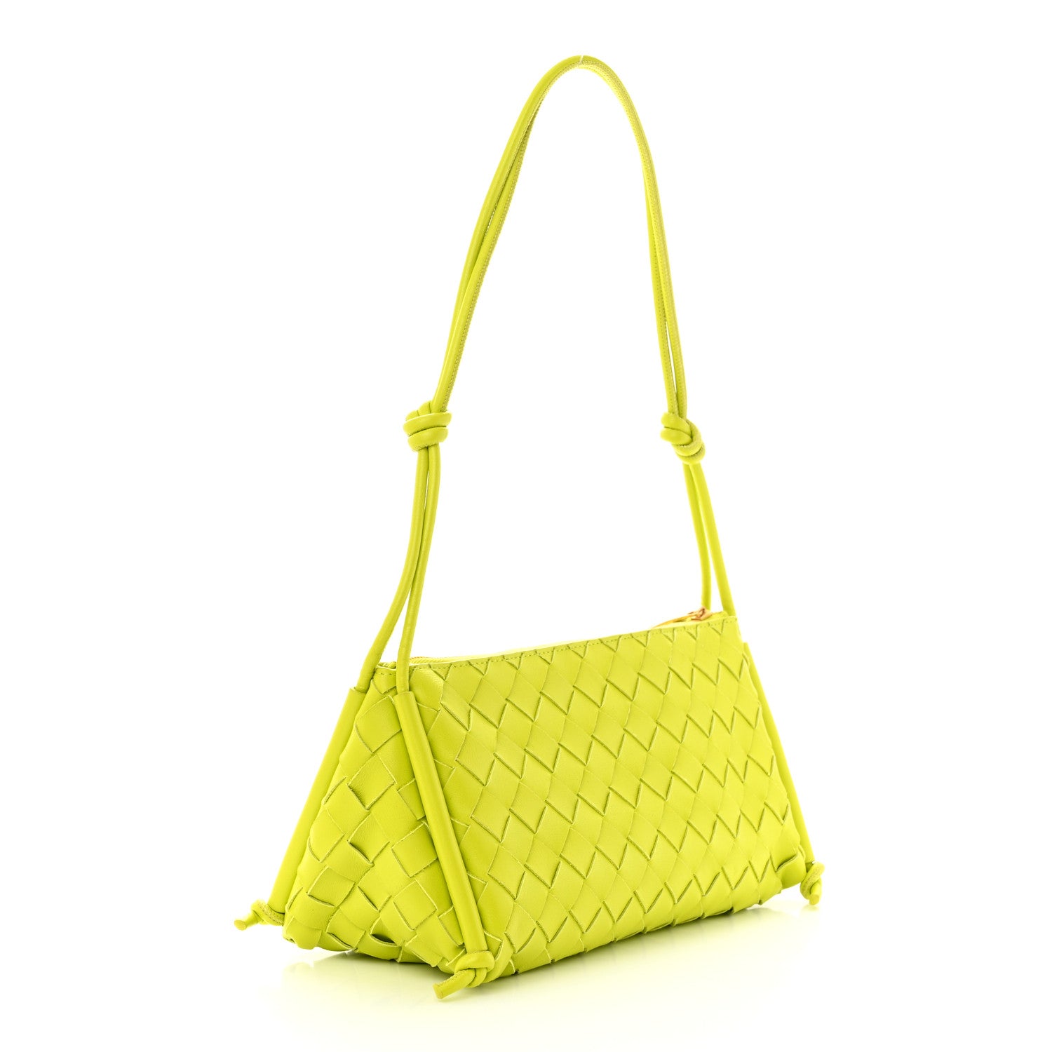 Bottega Veneta Nappa Intrecciato Pouch On Strap Acid Kiwi 3 of 11