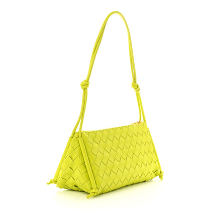Bottega Veneta Nappa Intrecciato Pouch On Strap Acid Kiwi 3 of 11