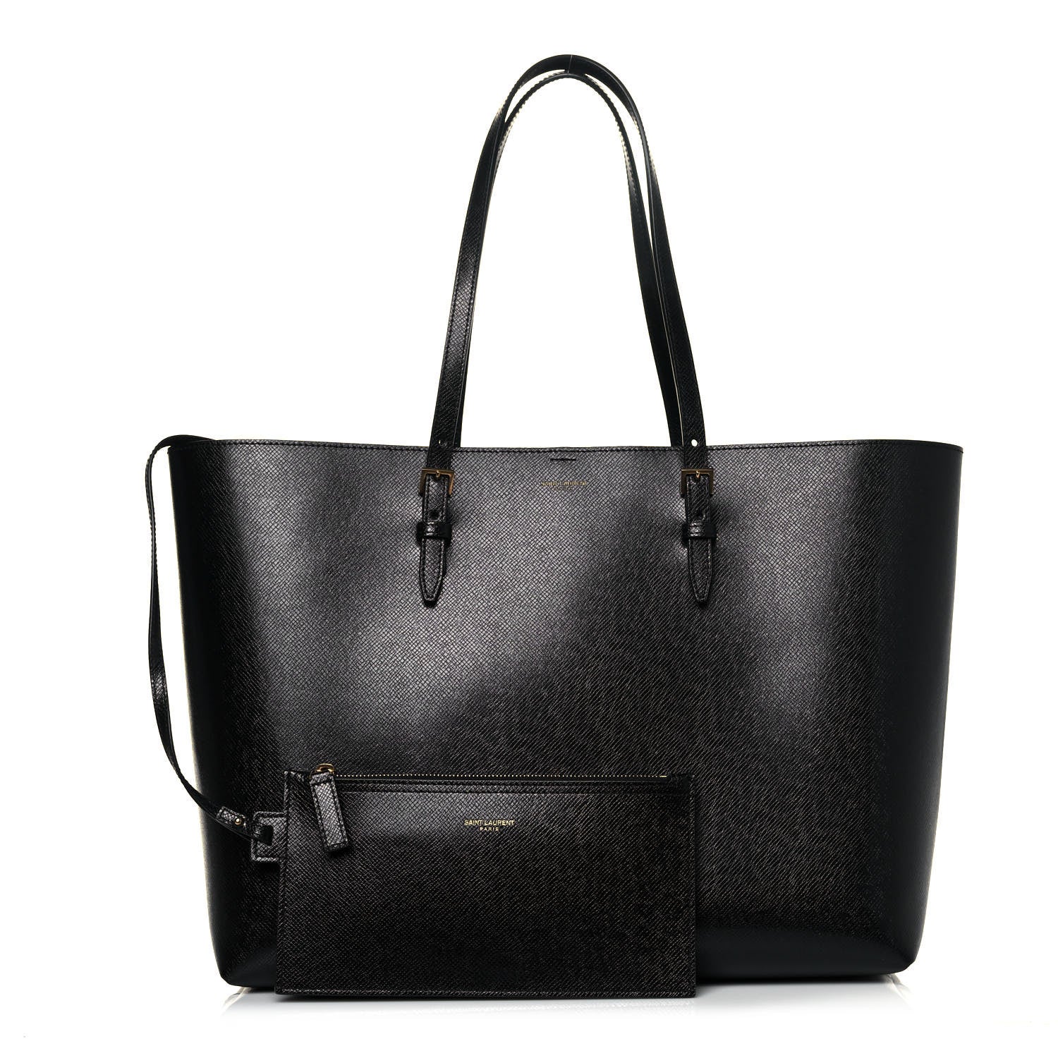 Saint Laurent Calfskin Large Shopping Tote Black 1 of 14