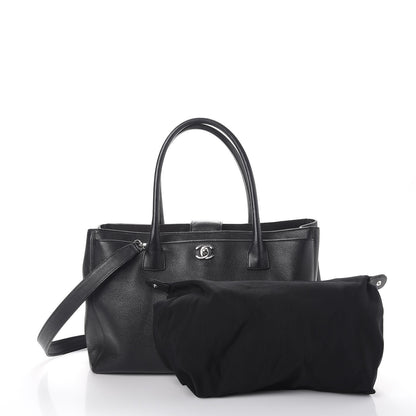 Chanel Calfskin Cerf Executive Shopper Tote Black 3 of 11