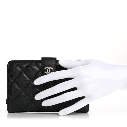 Chanel Caviar Quilted CC French Wallet Black 2 of 16