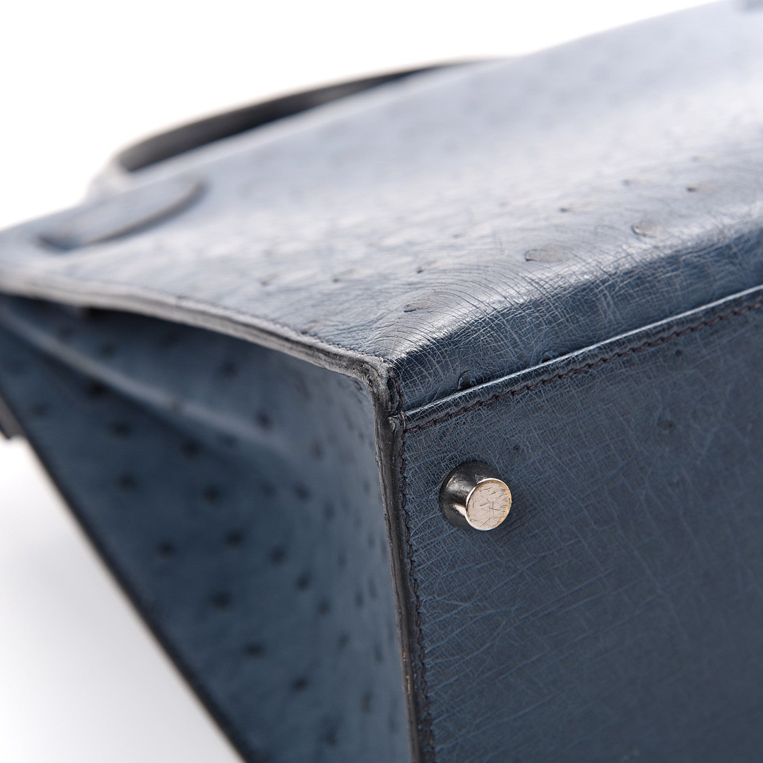 Hermes Ostrich Kelly Sellier 28 Bleu Roi 41 of 49