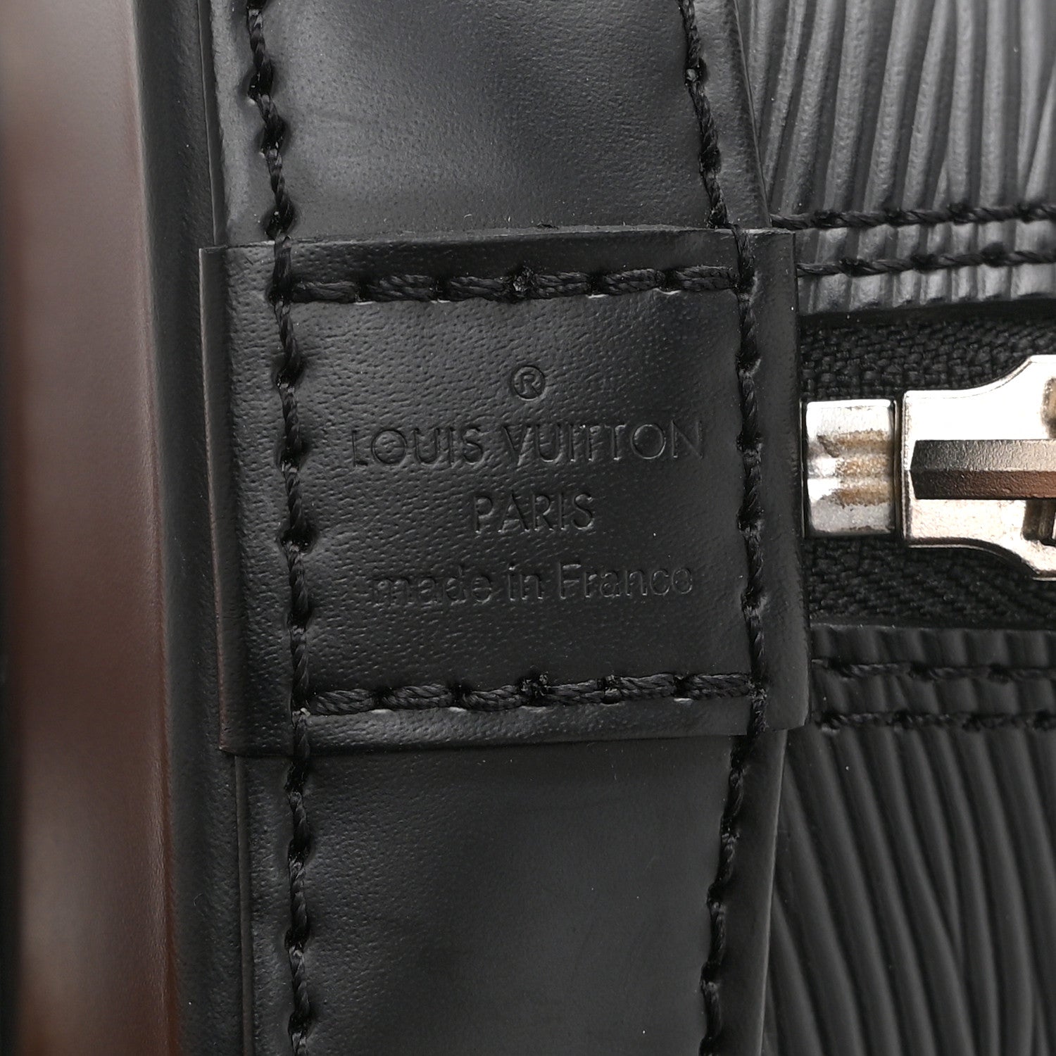 Louis Vuitton Epi Jacquard Alma BB Black 6 of 9