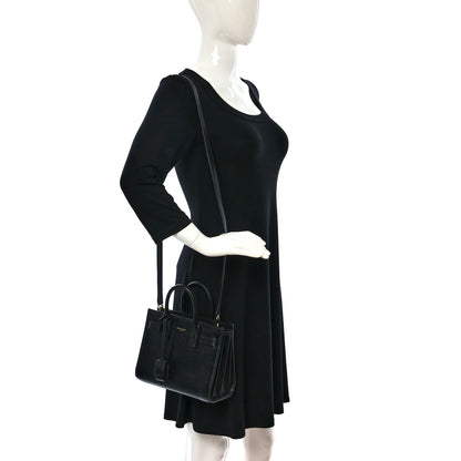 Saint Laurent Calfskin Nano Sac De Jour Black 2 of 13