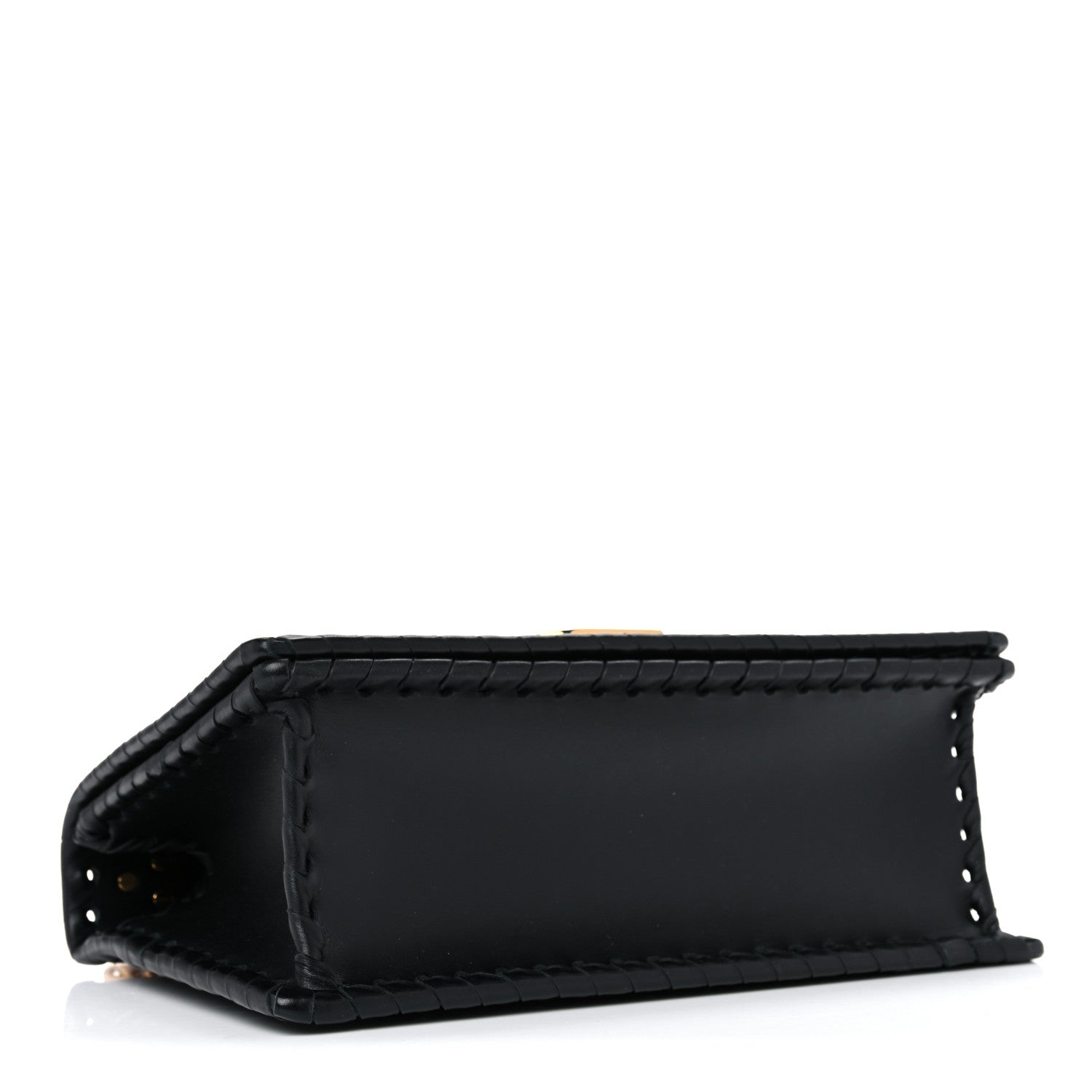 Christian Dior Calfskin Braided 30 Montaigne Chain Flap Bag Black 7 of 18
