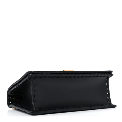 Christian Dior Calfskin Braided 30 Montaigne Chain Flap Bag Black 7 of 18