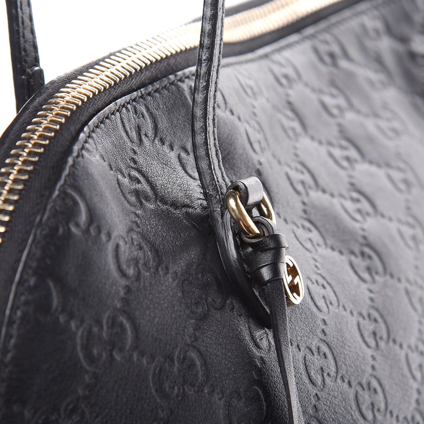 Guccissima Medium Bree Shoulder Bag Black