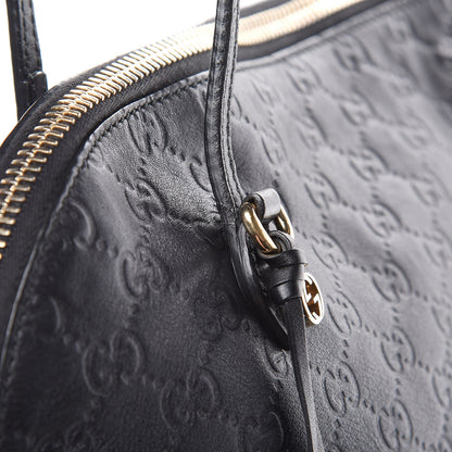 Gucci Guccissima Medium Bree Shoulder Bag Black 19 of 24
