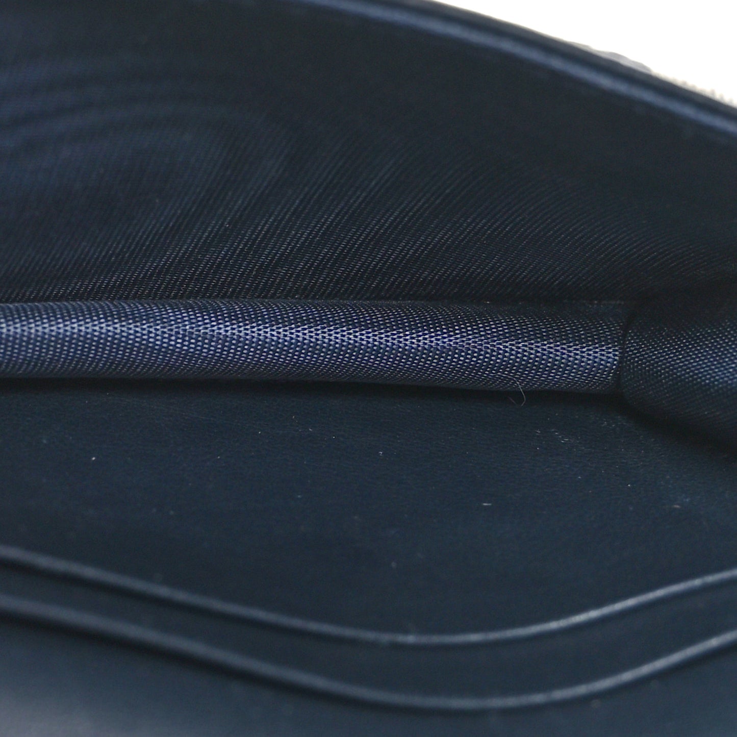 Oblique Saddle Card Holder Blue