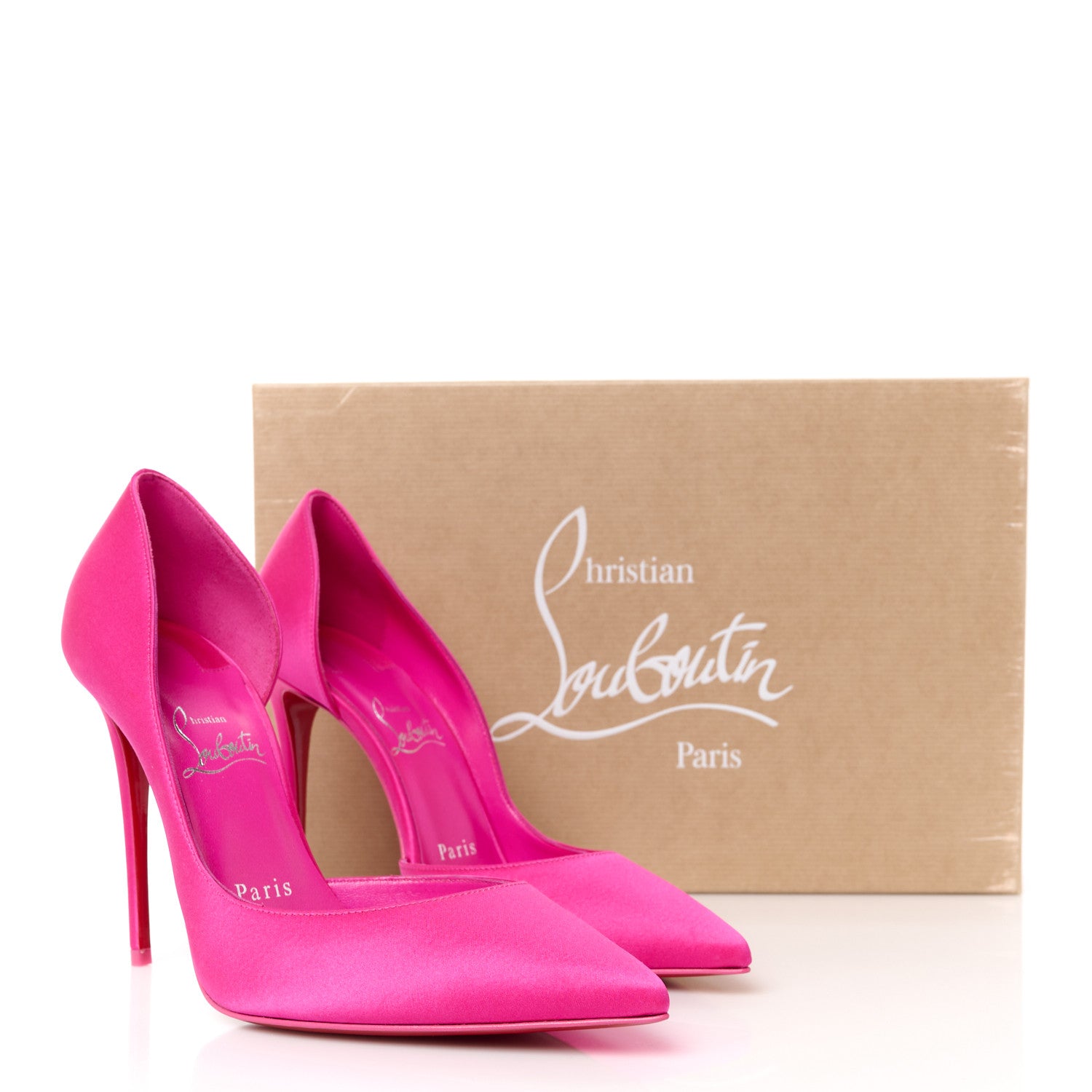 Christian Louboutin Satin Iriza 100 Pumps 37.5 Bolerose 8 of 8