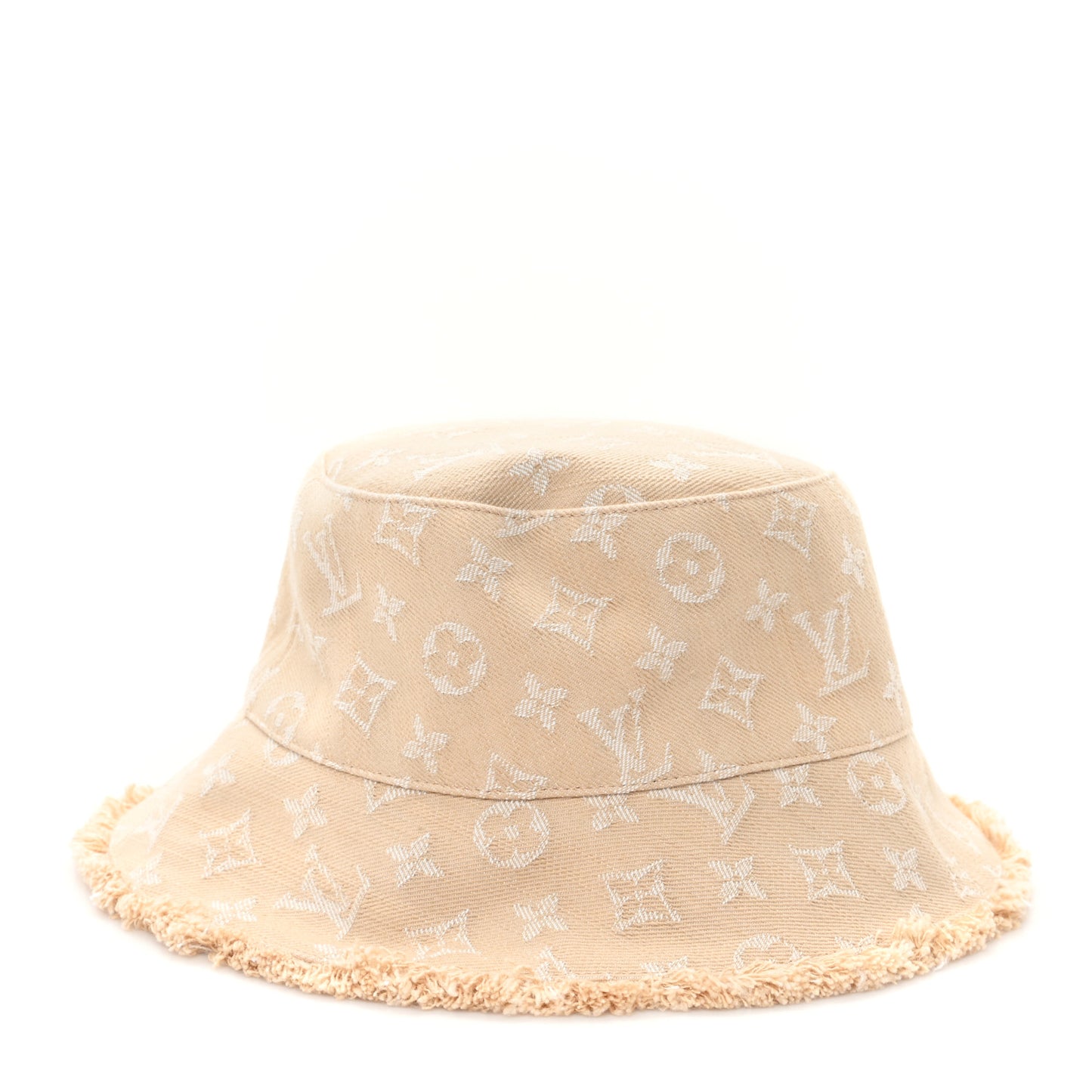 Monogram Denim Bucket Hat M Sandy Beige