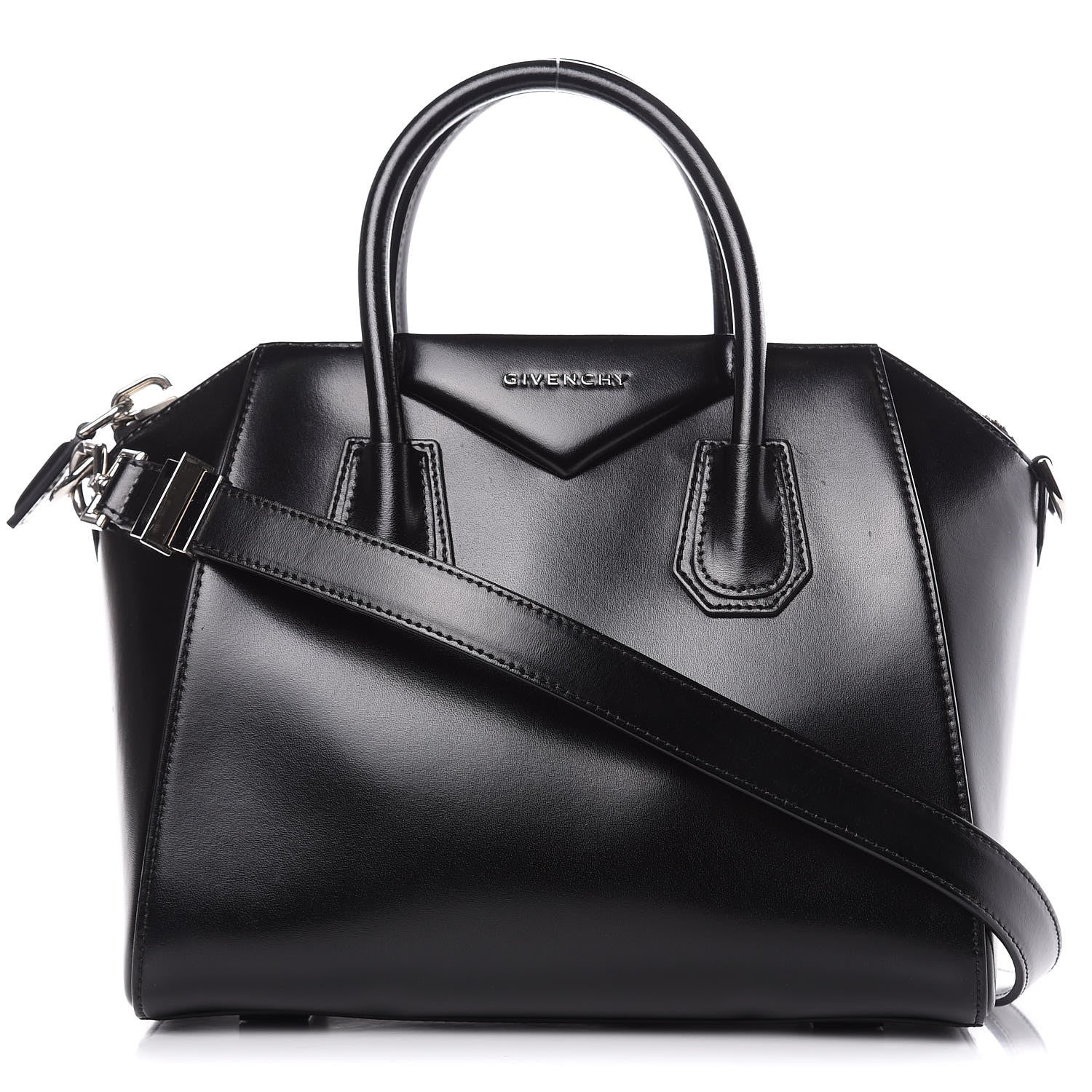 Givenchy Shiny Lord Calfskin Small Antigona Black 1 of 16