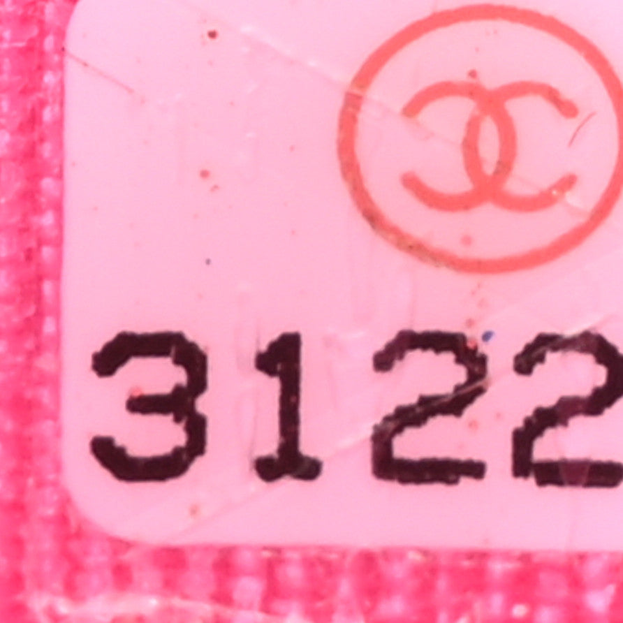 Lambskin Quilted Card Holder Pink