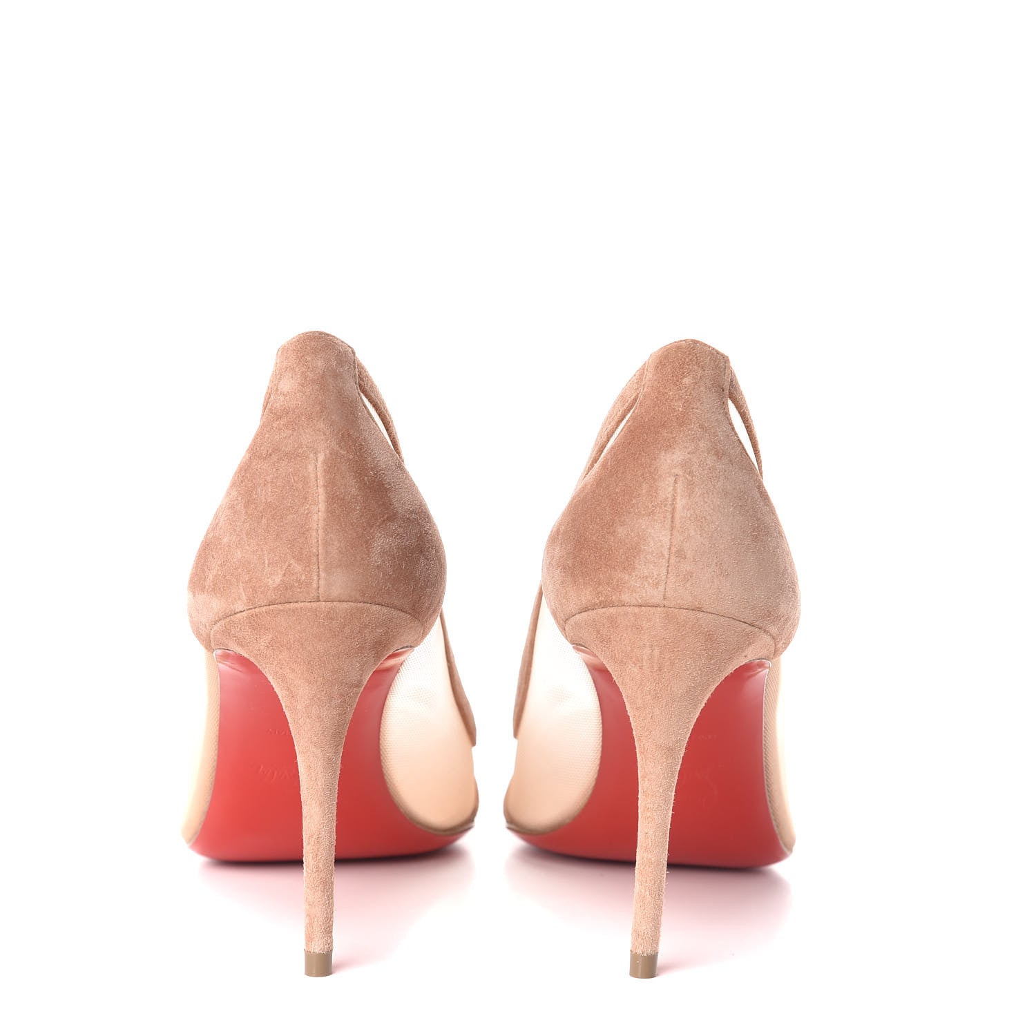 Christian Louboutin Veau Velours Rete Galativi 85 Pumps 38 Courtisane 7 of 11