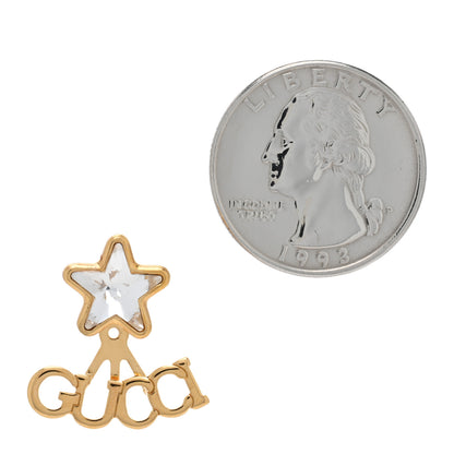 Gucci Crystal Star Logo Single Earring Gold 2 of 4
