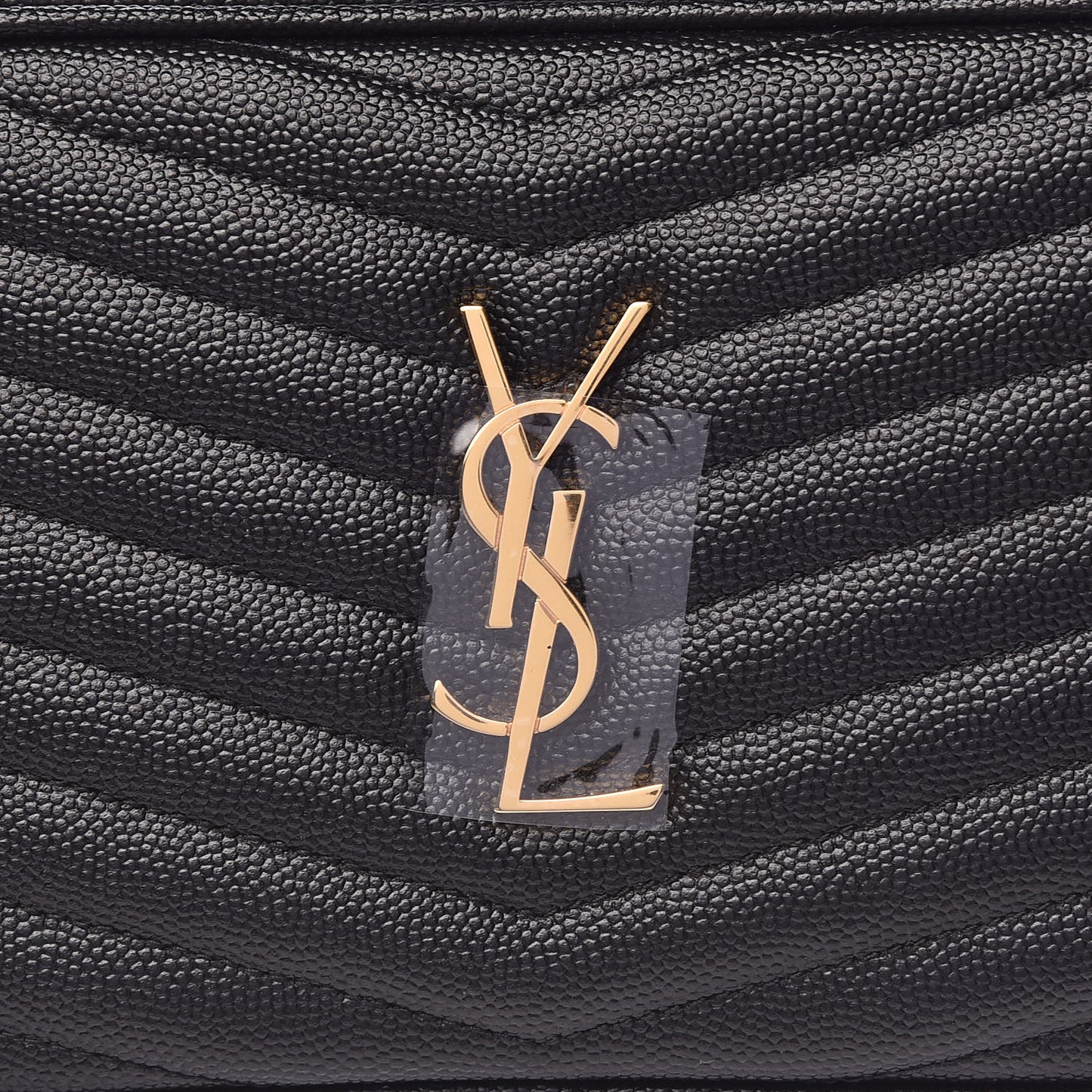 Grain De Poudre Matelasse Monogram Mini Lou Camera Bag Black