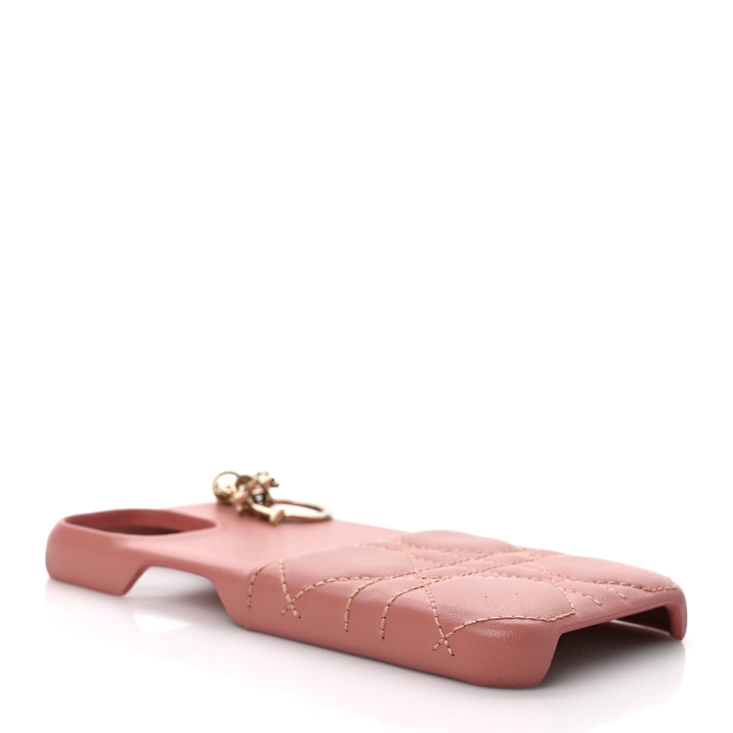 Lambskin Cannage Lady Dior iPhone 13 Pro Case Pink