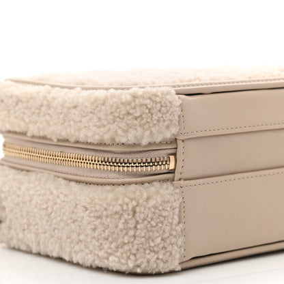 Chanel Shearling Lambskin Quilted Small CC Filigree Vanity Case Beige 9 of 10