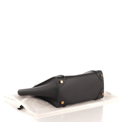Celine Smooth Calfskin Micro Luggage Black 4 of 9