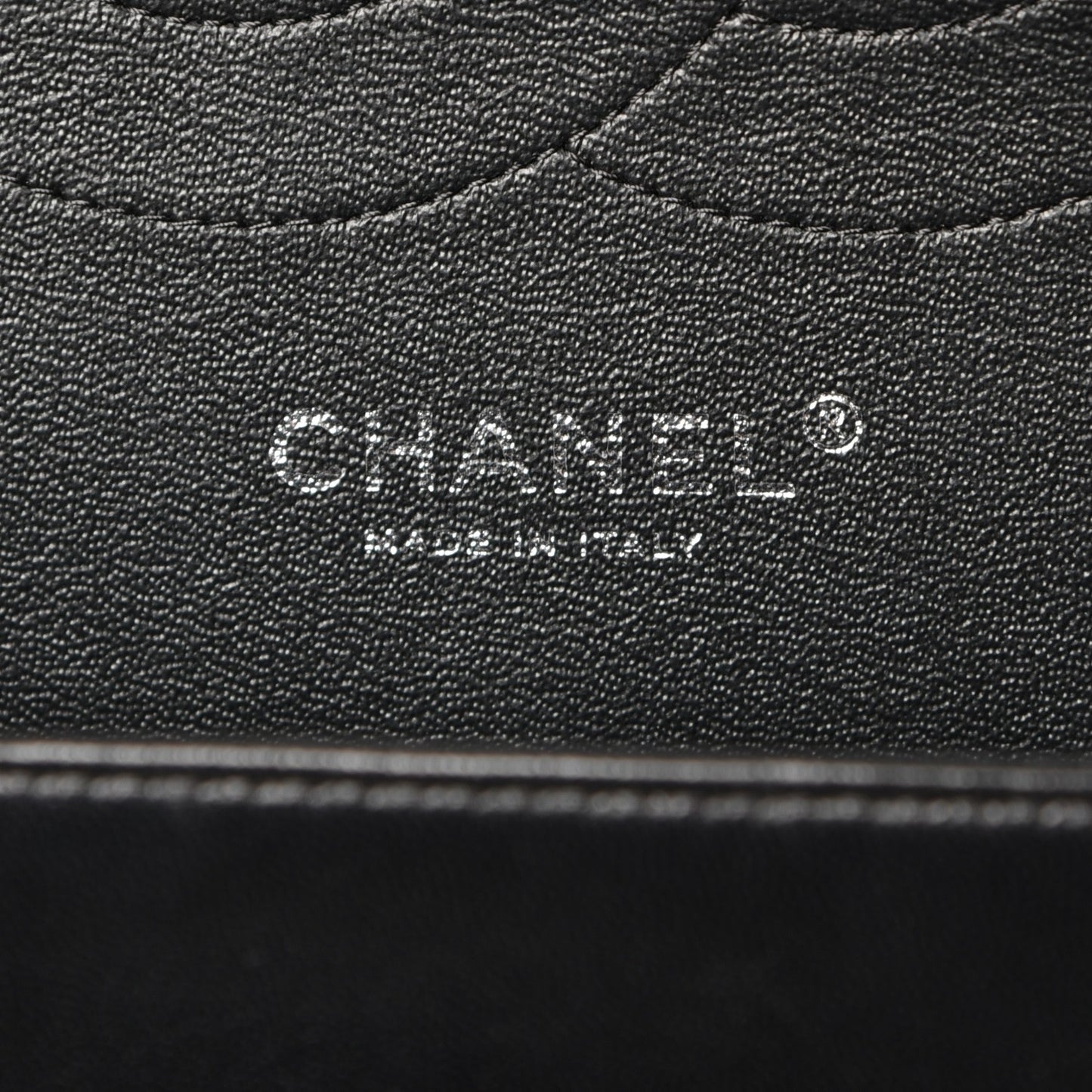 Lambskin Chevron Quilted Jumbo Double Flap So Black