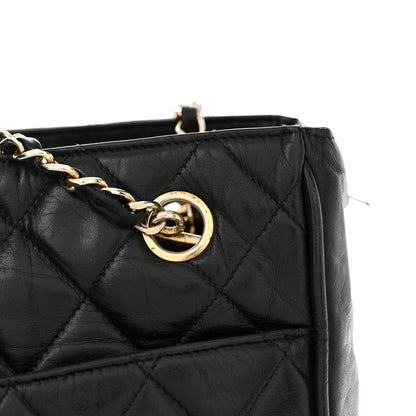 Chanel Lambskin Quilted Shoulder Bag Black 17 of 18