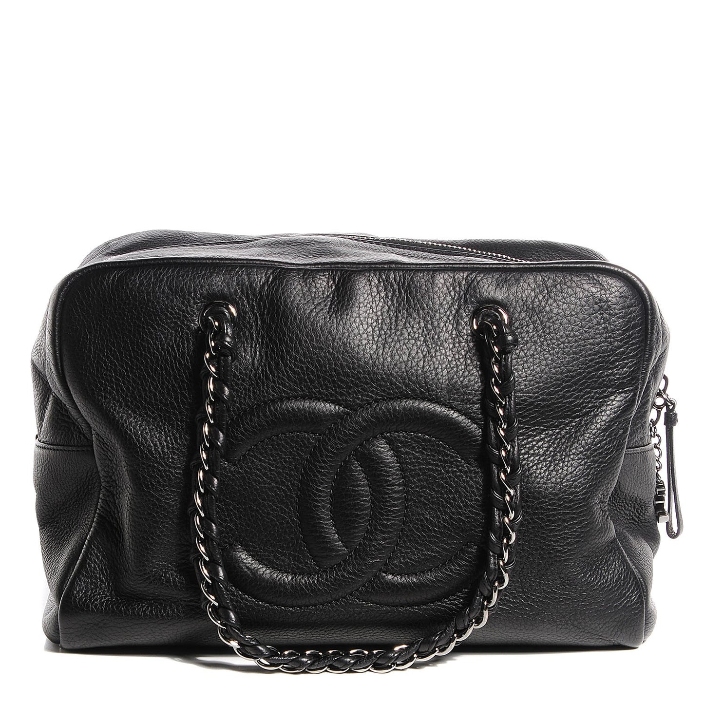 Deerskin Luxe Ligne Large Bowler Black