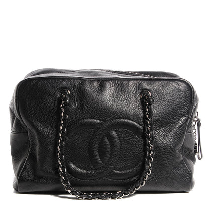 Chanel Deerskin Luxe Ligne Large Bowler Black 1 of 7