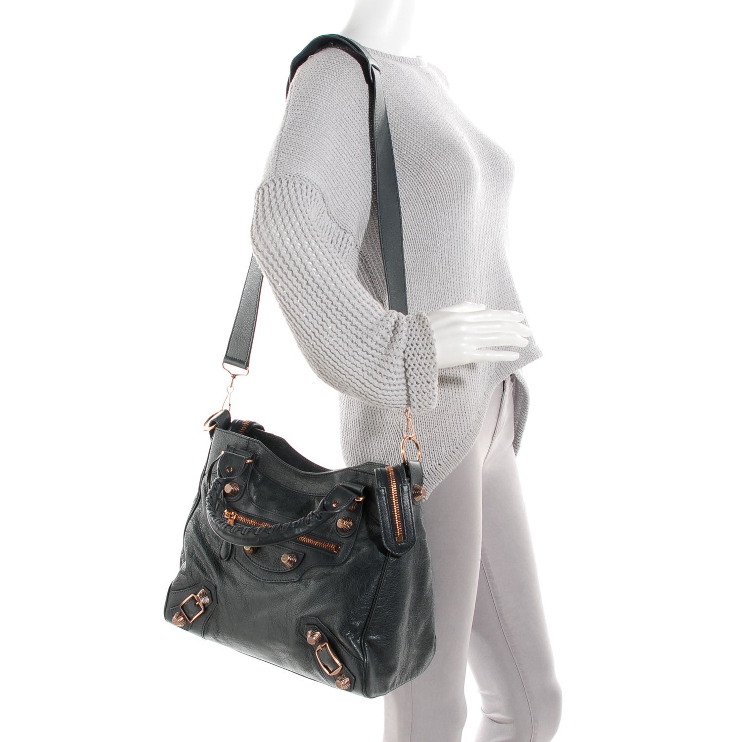 Balenciaga Agneau Giant 21 Rose Gold Hardware Velo Anthracite 8 of 15