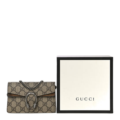 Gucci GG Supreme Monogram Super Mini Dionysus Shoulder Bag Taupe 27 of 27