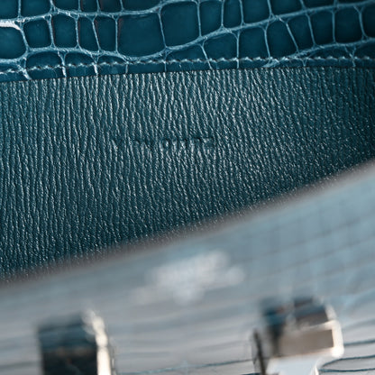 Hermes Shiny Alligator Enamel Constance Wallet Colvert 7 of 16