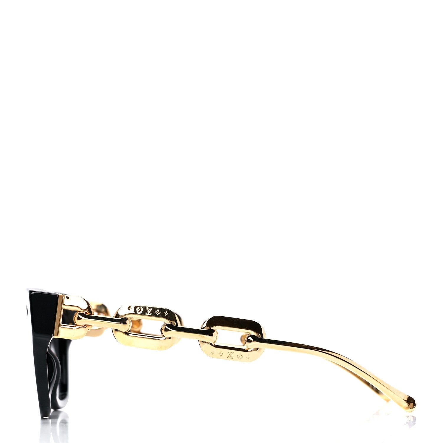Louis Vuitton Metal LV Edge Sunglasses Z1631W Black 3 of 8