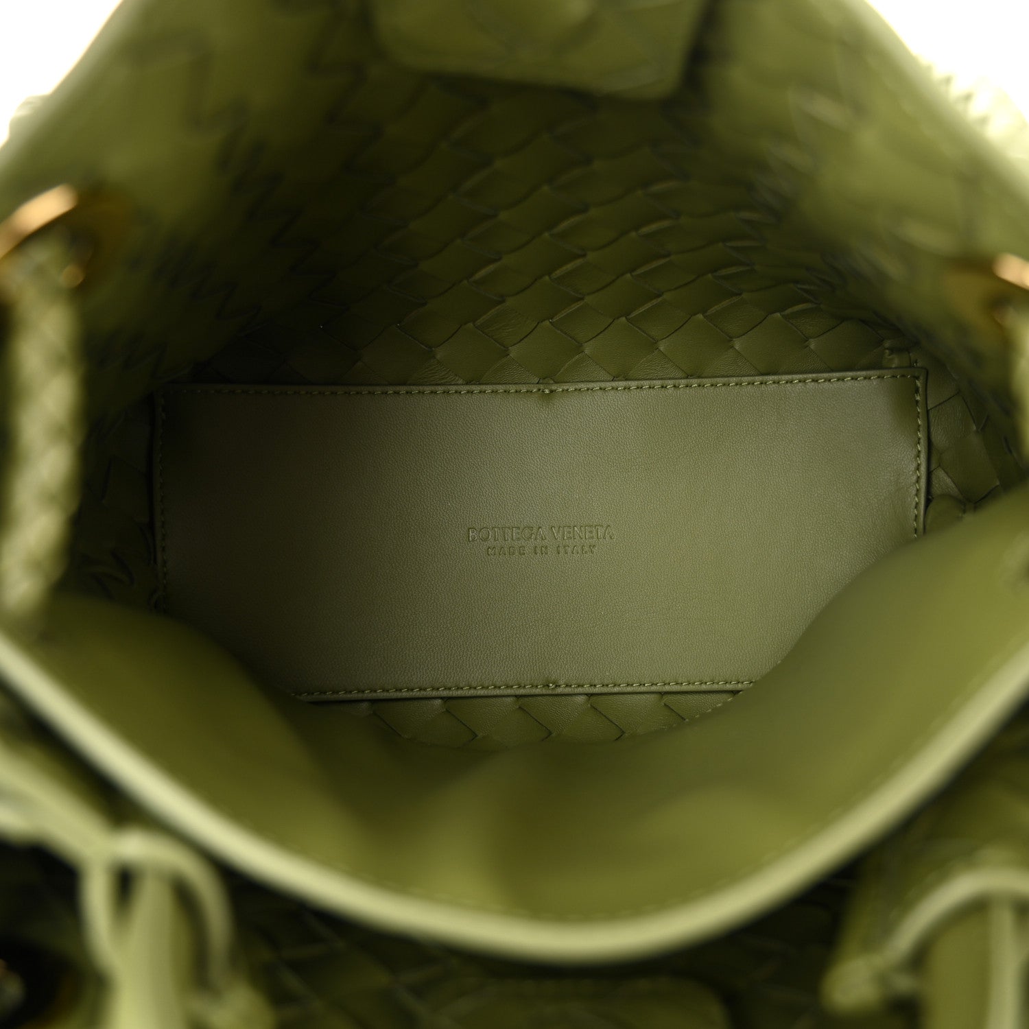 Bottega Veneta Nappa Intrecciato Small Andiamo Shoulder Bag Matcha 5 of 9