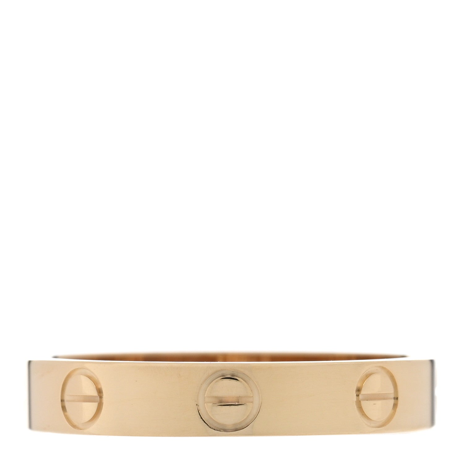 Cartier 18K Yellow Gold 3.5mm LOVE Wedding Band Ring 55 7.25 3 of 5