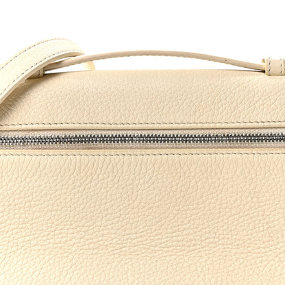 Loro Piana Grained Calfskin L19 Extra Pocket Pouch Whisper White 7 of 10