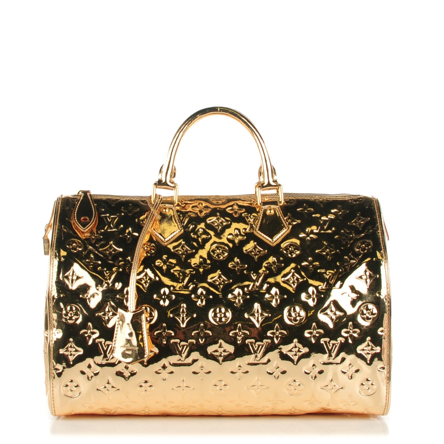 Louis Vuitton Monogram Miroir Speedy 35 Gold 1 of 8