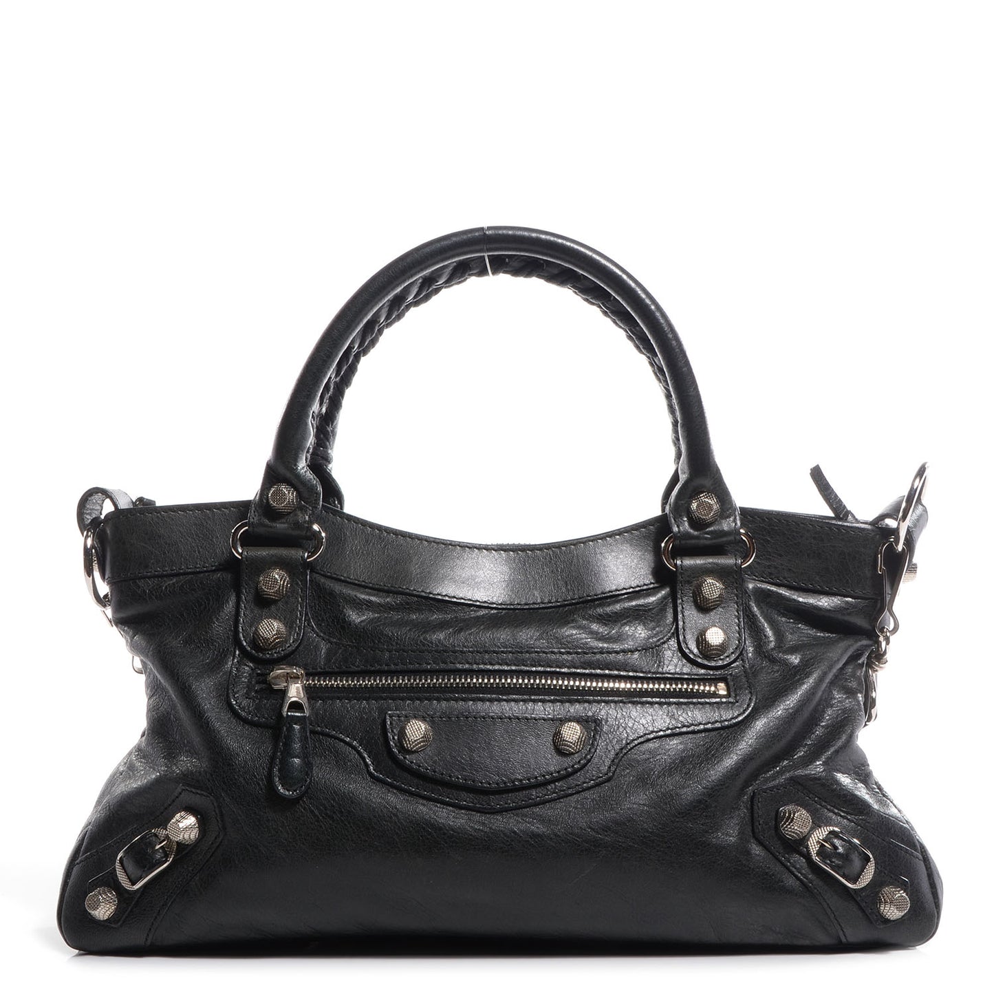 Agneau Giant 12 Silver Hardware First Black