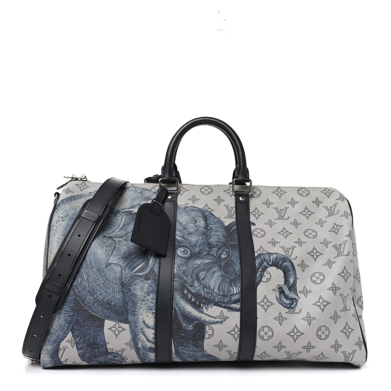 Louis Vuitton Savane Monogram Elephant Chapman Keepall Bandouliere 45 Dune 1 of 8