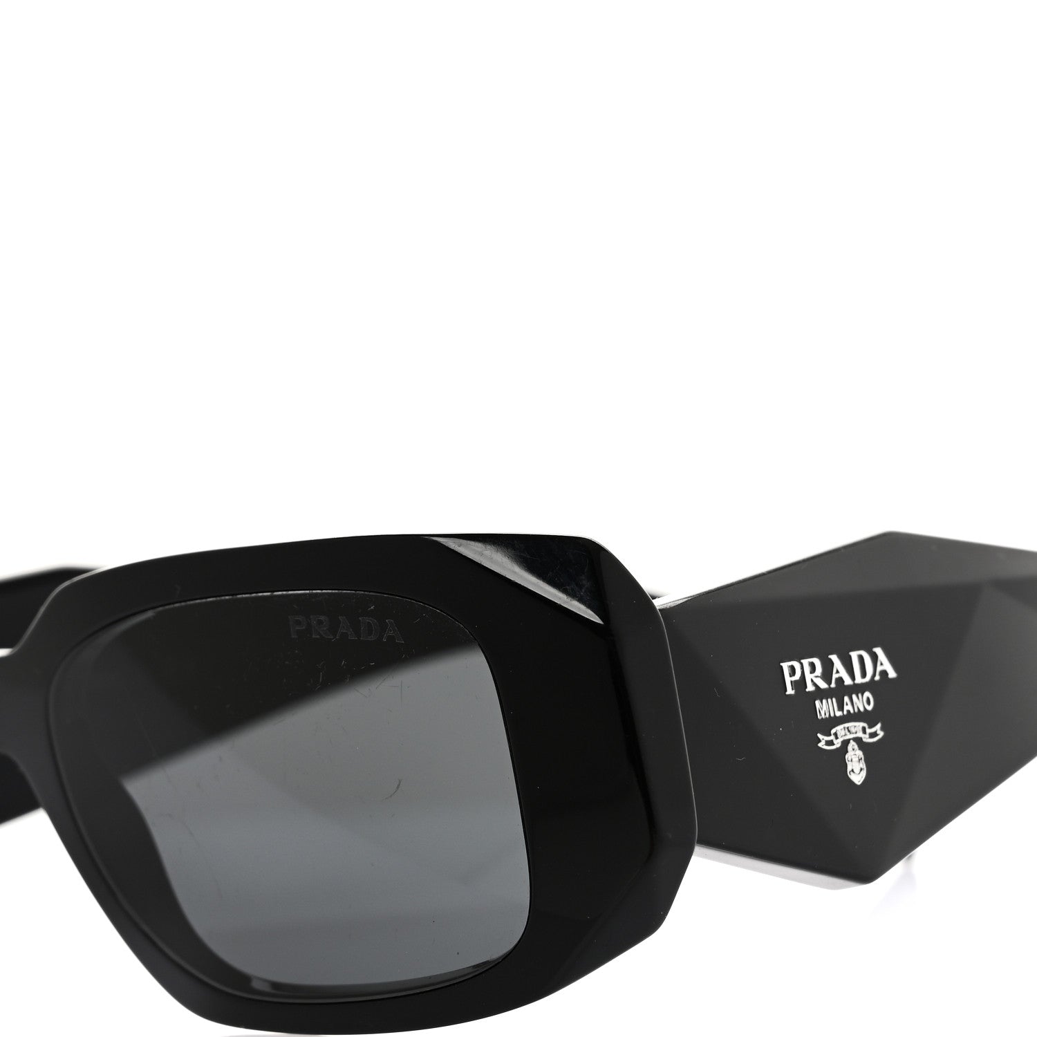 Prada Acetate Symbole Sunglasses SPR 17W Black 1880081 – FASHIONPHILE