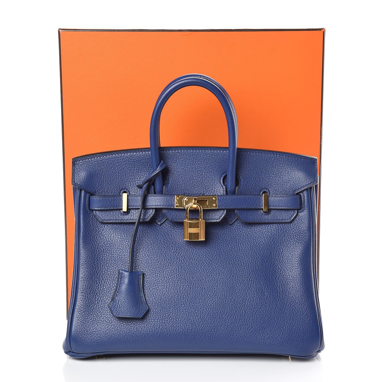 Hermes Taurillon Novillo Birkin 25 Bleu Saphir 34 of 34