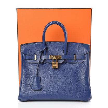 Hermes Taurillon Novillo Birkin 25 Bleu Saphir 34 of 34