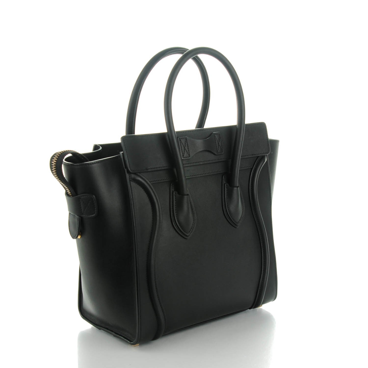 Celine Smooth Calfskin Micro Luggage Black 3 of 7